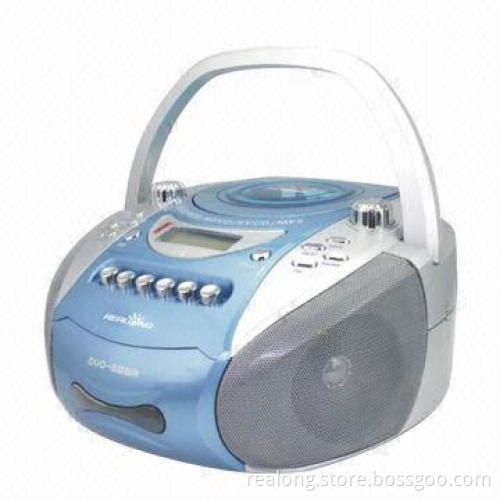 DVD/MP3 Boombox with Cassette Playback Function